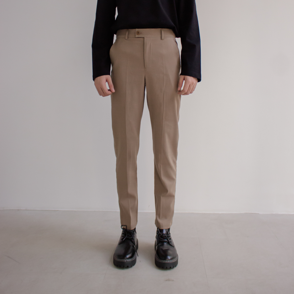 Quần kaki nam - Nâu nhạt/Đen