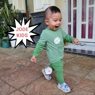 Bộ cài vai dài tay bé trai 9-36m dokma dmb488