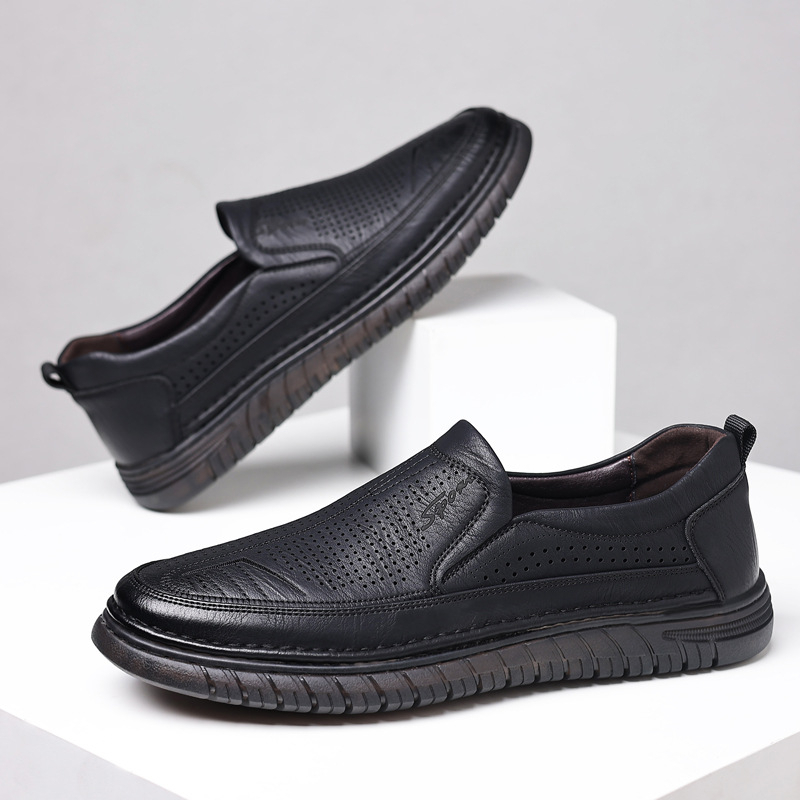 Giày lười da nam hàng hiệu AG0236 thiết kế năng động cá tính dành cho mùa hè, mẫu giày lười thoáng khí cực chất năm 2023