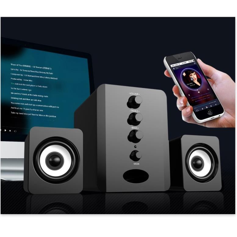 Bộ Loa Máy Tính USB KAW/SADA D202 Bass Chuẩn, âm thanh Tuyệt Đỉnh, thiết kế bắt mắt Sang Trọng,bảo hành 12 tháng