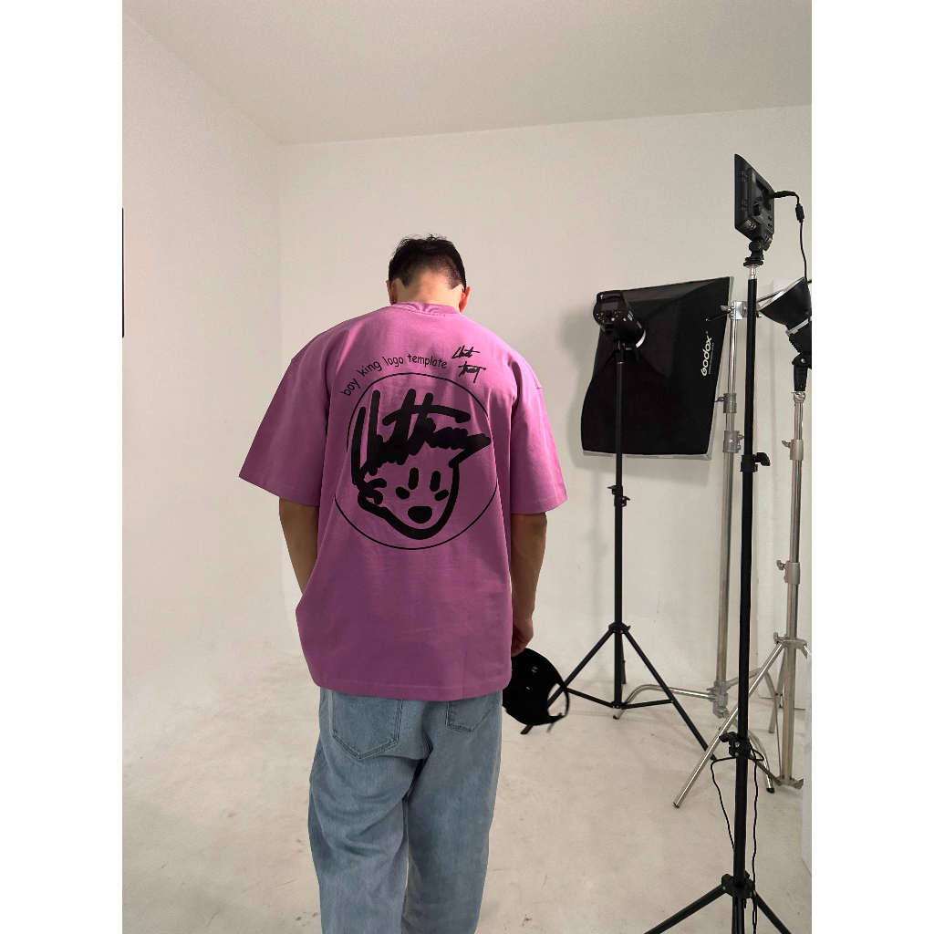 ÁO THUN Boy tím CHUOTTRANG