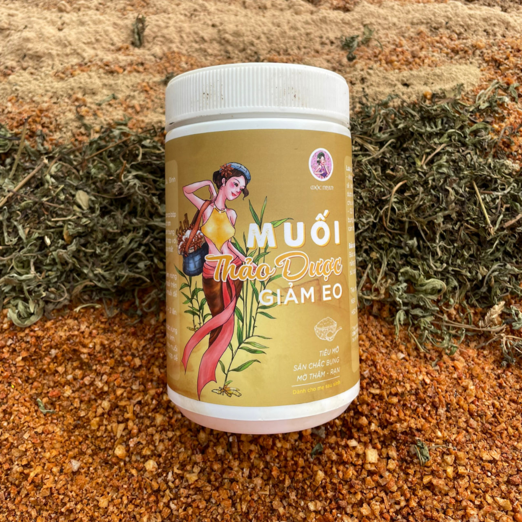 Muối giảm eo sau sinh, săn bụng, eo thon nhanh, giảm 10 - 15 cm MỘC NHAN 800g
