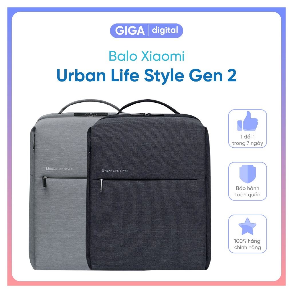 Balo Xiaomi Urban Life Style Gen 2 chống nước - Chính hãng