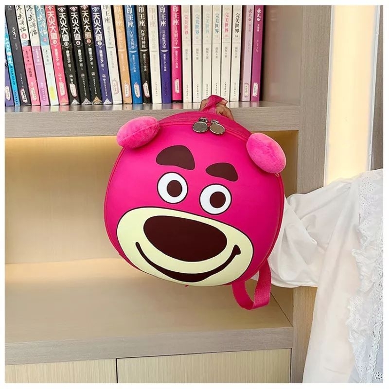 Balo mầm non, cặp sách cho bé đi học mẫu giáo siêu nhẹ họa tiết gấu hồng hothit  năm 2023