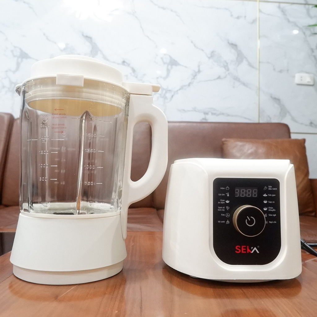 Máy làm sữa hạt đa năng Seka E300 dung tích 1.75l bảng điều khiển tiếng việt