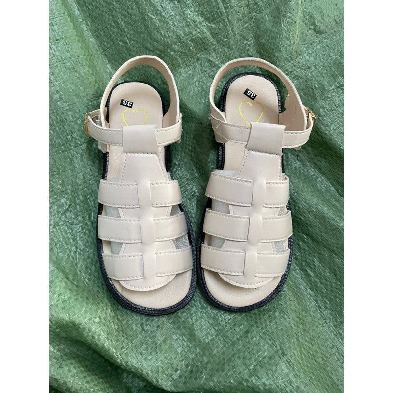 Giày Sandal xăng đan nữ Quai Chữ T quai rọ Thiết Kế Đơn Giản Phong Cách Roman