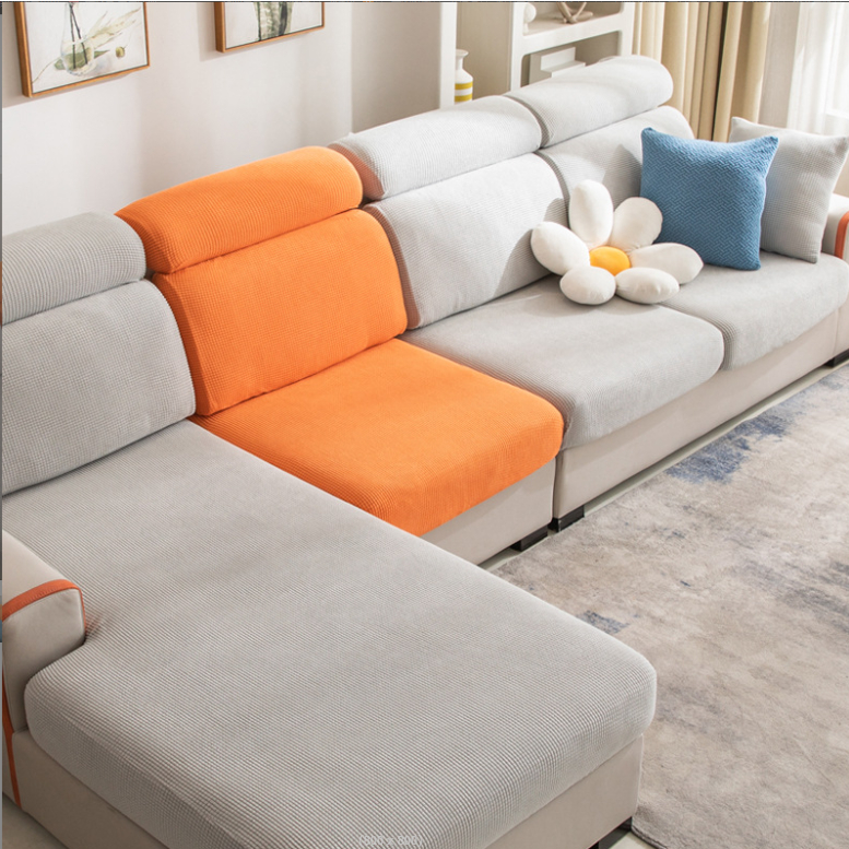 Vỏ Bọc Ghế Sofa 1 / 2 / 3 / 4 Chỗ Ngồi Co Giãn Chống Bụi Hình Chữ L