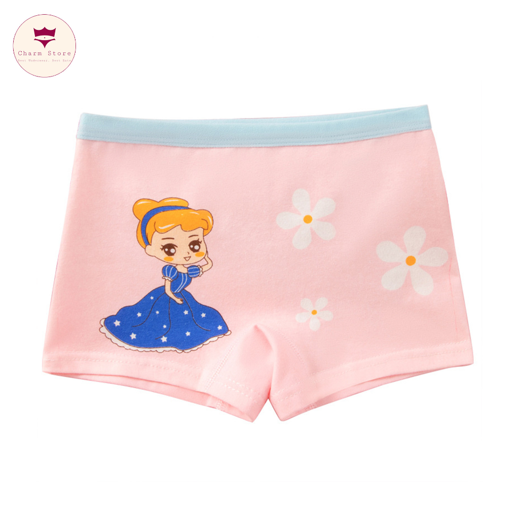 BabyBooFashion Set 4 quần chip đùi bé gái từ 10-45kg  siêu dễ thương, chất cotton cao cấp mềm mịn với da bé