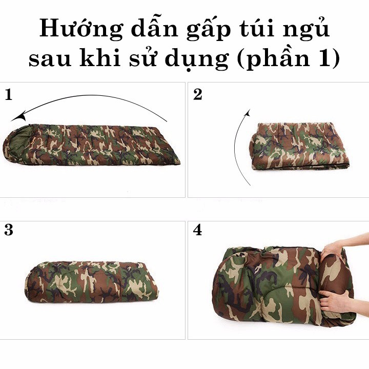 Túi ngủ rằn ri chần gòn 3 lớp Thái ấm và thoáng mát phù hợp du lịch, dã ngoại, văn phòng, mùa đông