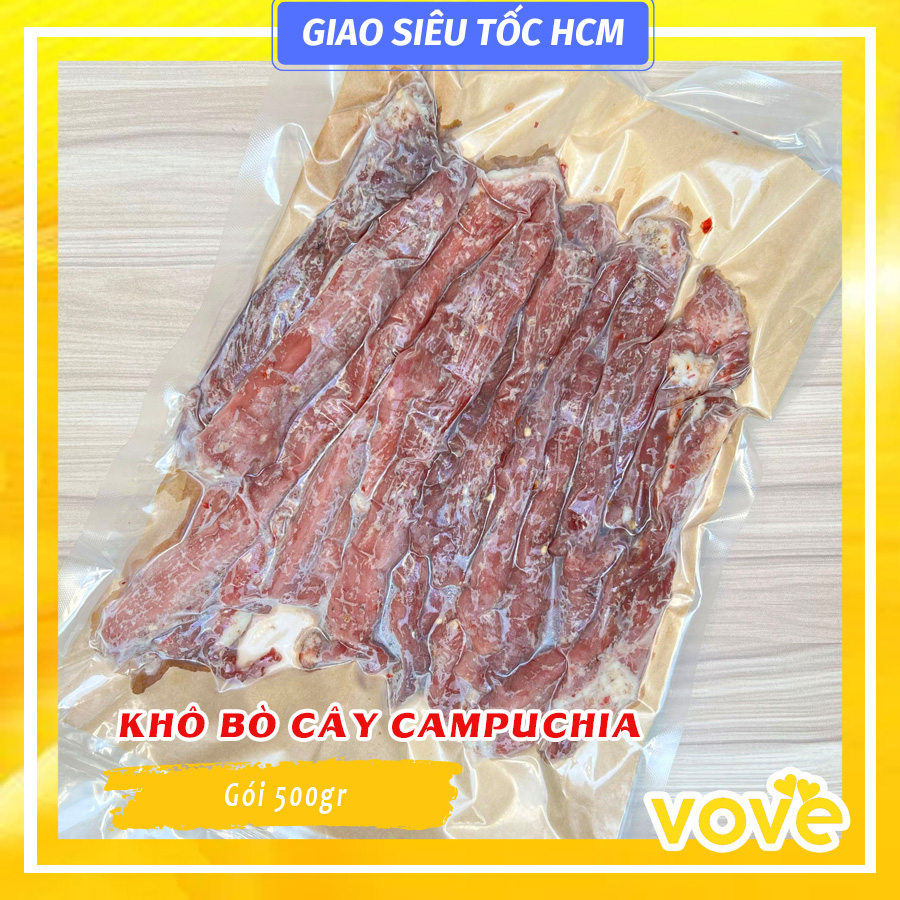 Khô bò cây Campuchia 500gr