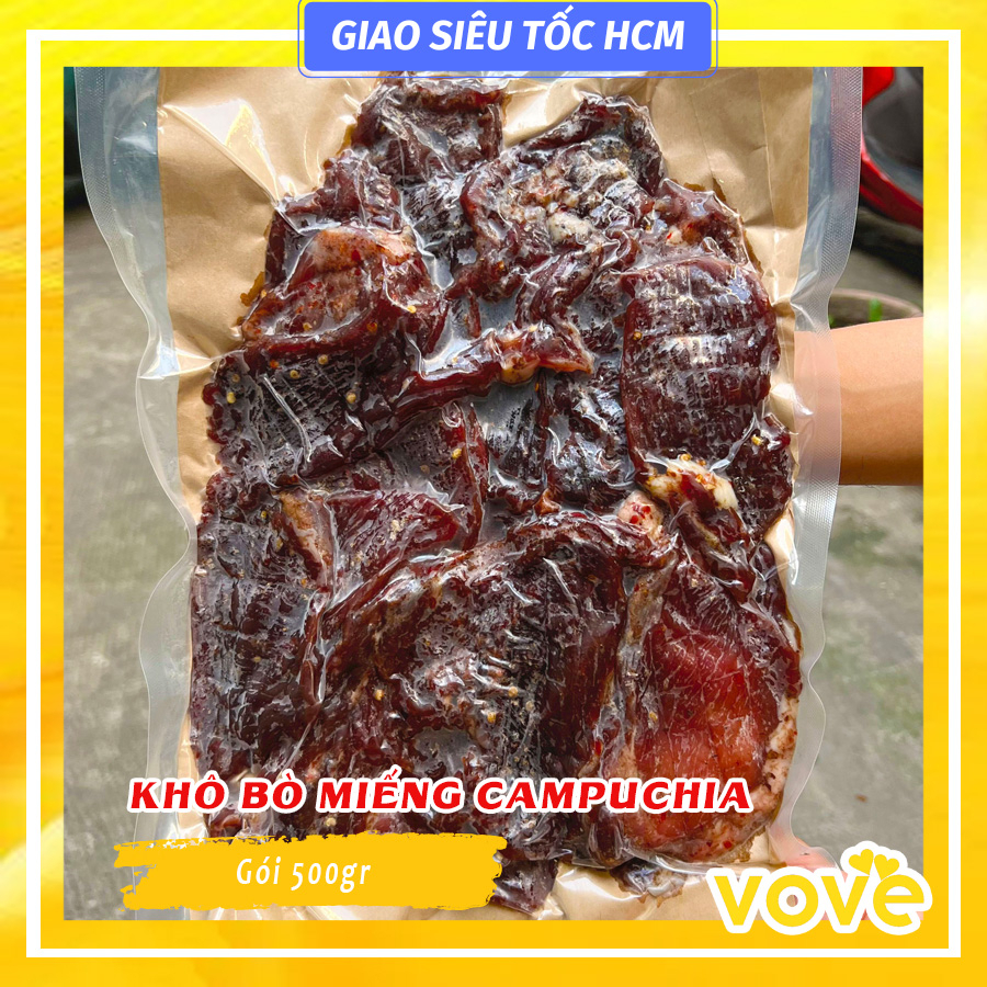 Khô Bò Miếng Campuchia 500gr