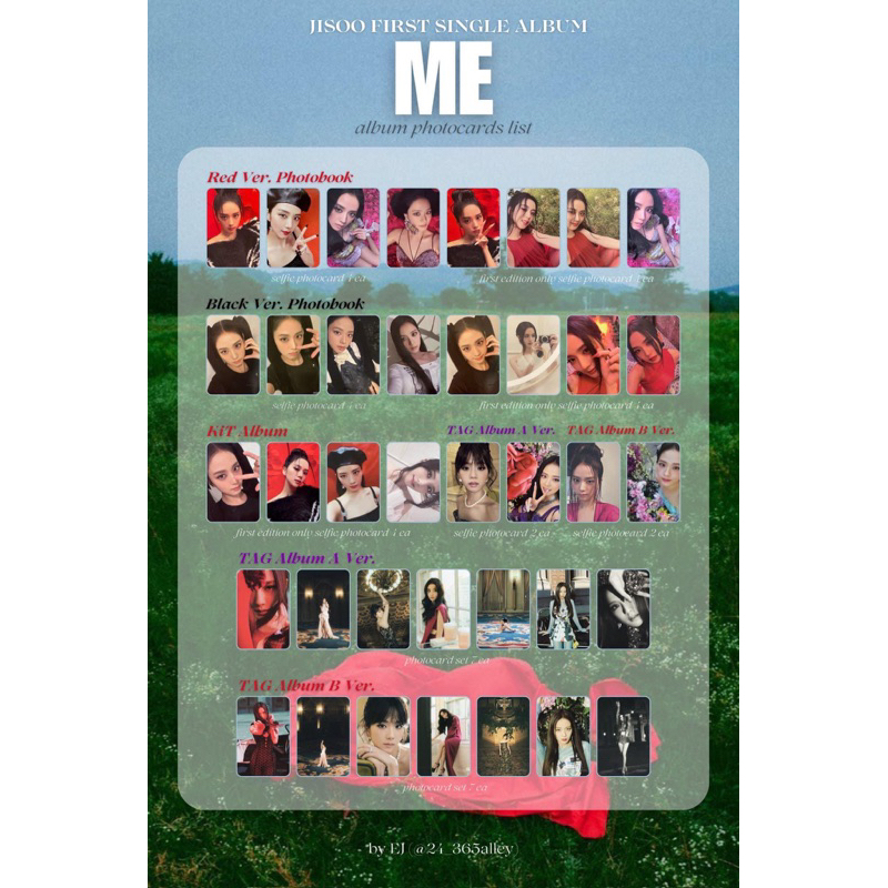 Bộ ảnh JISOO ALBUM “ME” - 1st Album Solo