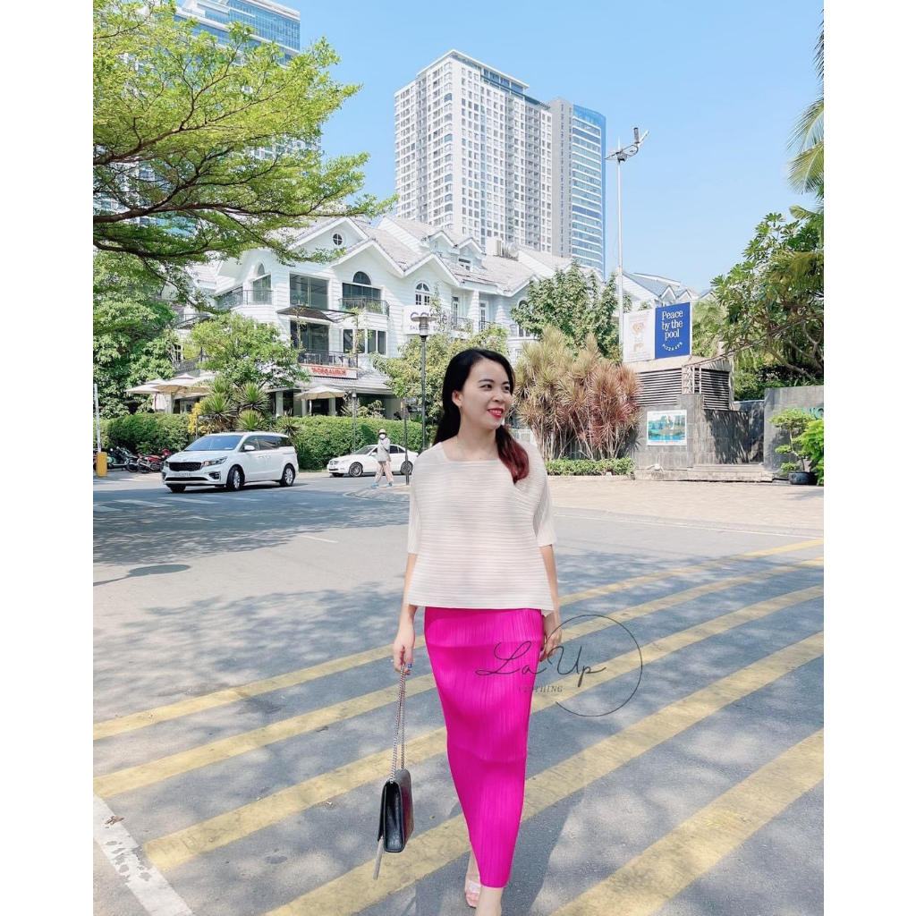 HÌNH THẬT+Ship Hỏa Tốc - CHÂN VÁY LÒ XO XẺ