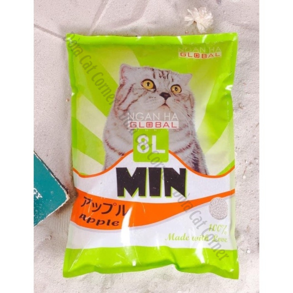 Cát Min Mẫu Mới  - Cát Vệ Sinh Mèo 8L Đủ Mùi Hương - Chính Hãng Công Ty