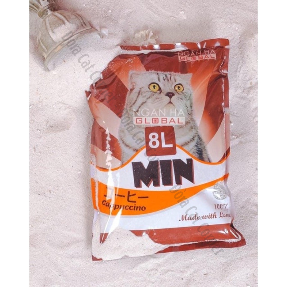 Cát Min Mẫu Mới  - Cát Vệ Sinh Mèo 8L Đủ Mùi Hương - Chính Hãng Công Ty