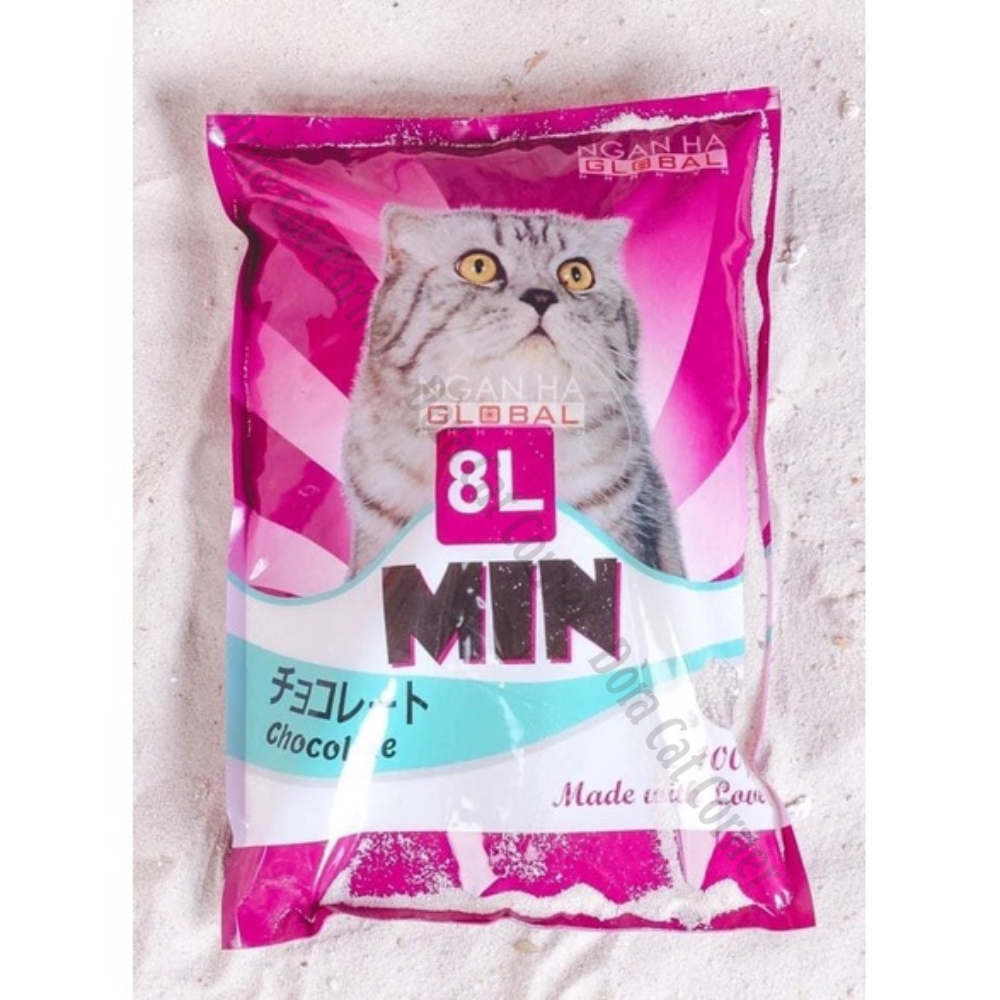 Cát Min Mẫu Mới  - Cát Vệ Sinh Mèo 8L Đủ Mùi Hương - Chính Hãng Công Ty