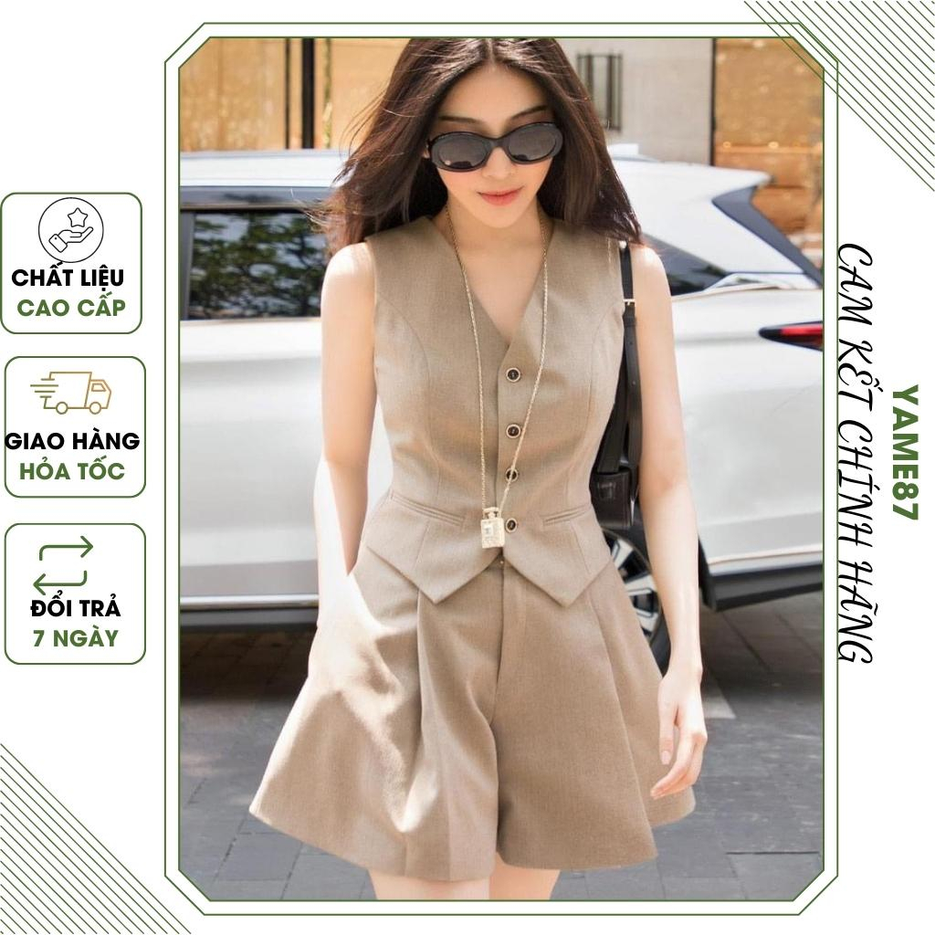 Set 2 món - Bô gile - Bộ nữ set cộc hàng thiết kế mang phong cách trẻ trung năng động lịch sự đi chơi đi dự tiệc