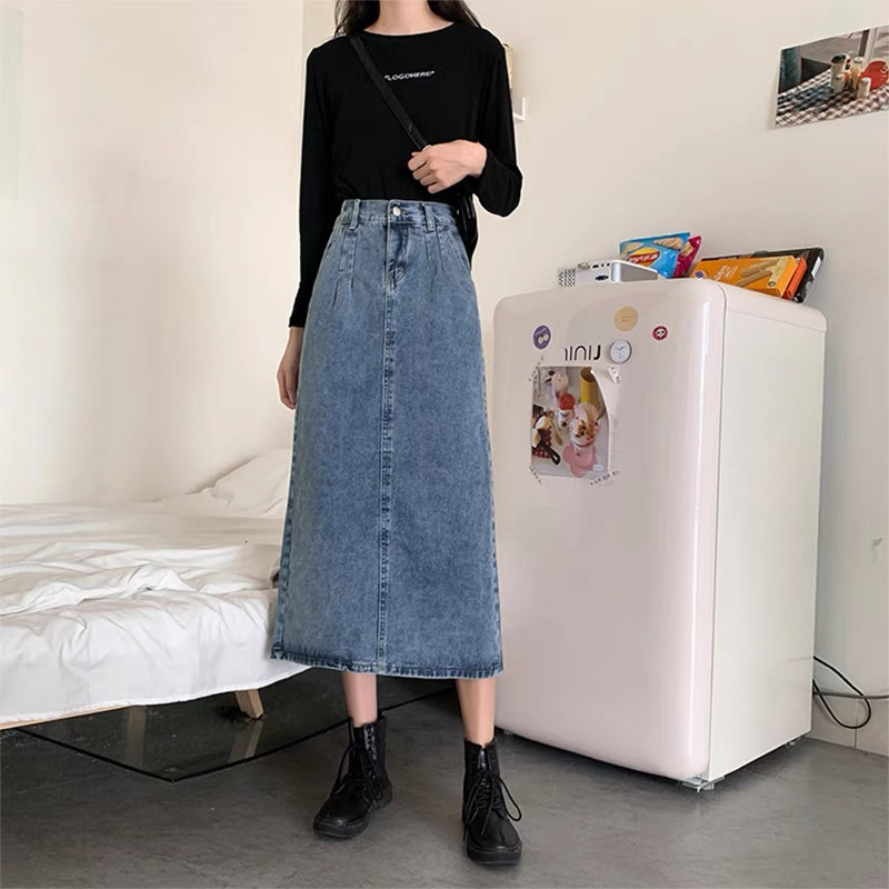 Chân vày jean dài lưng thun size sml