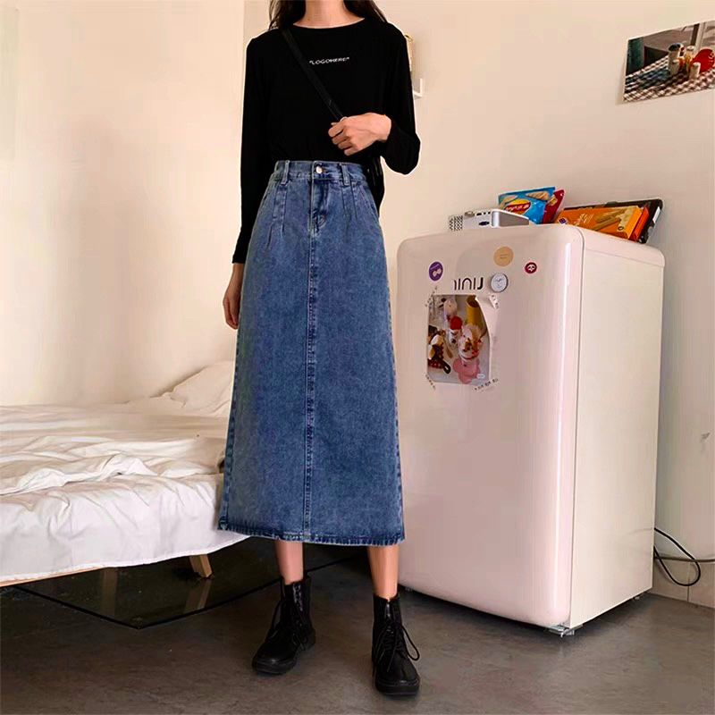 Chân vày jean dài lưng thun size sml