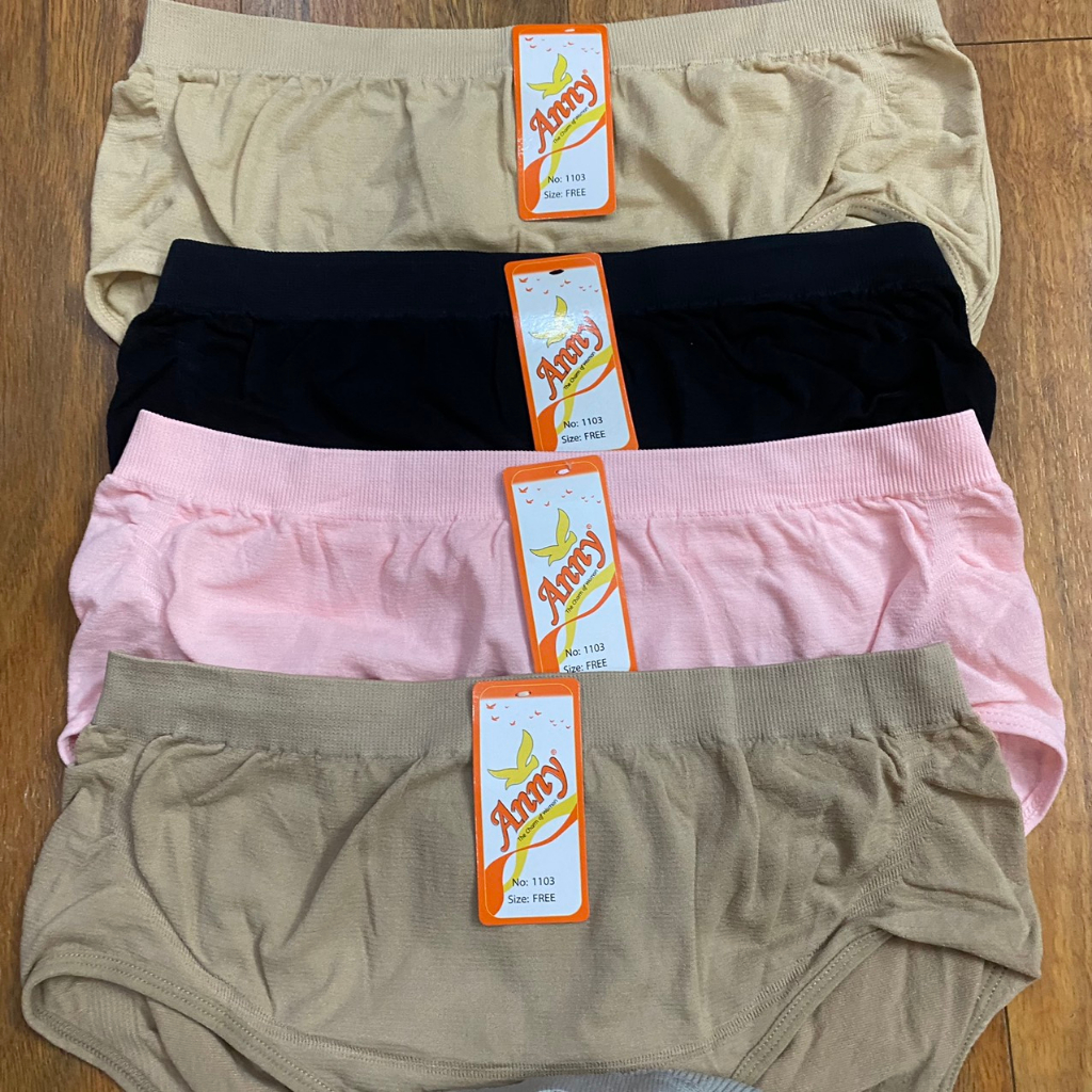 Quần lót nữ cotton thun dáng tam giác Anny 1103 mềm co giãn cạp vừa che bụng hàng Thái lan