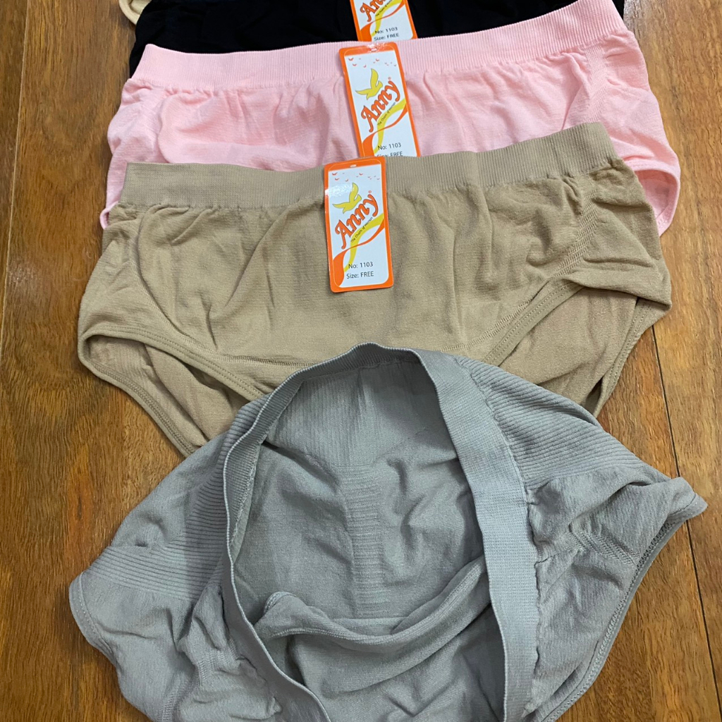 Quần lót nữ cotton thun dáng tam giác Anny 1103 mềm co giãn cạp vừa che bụng hàng Thái lan