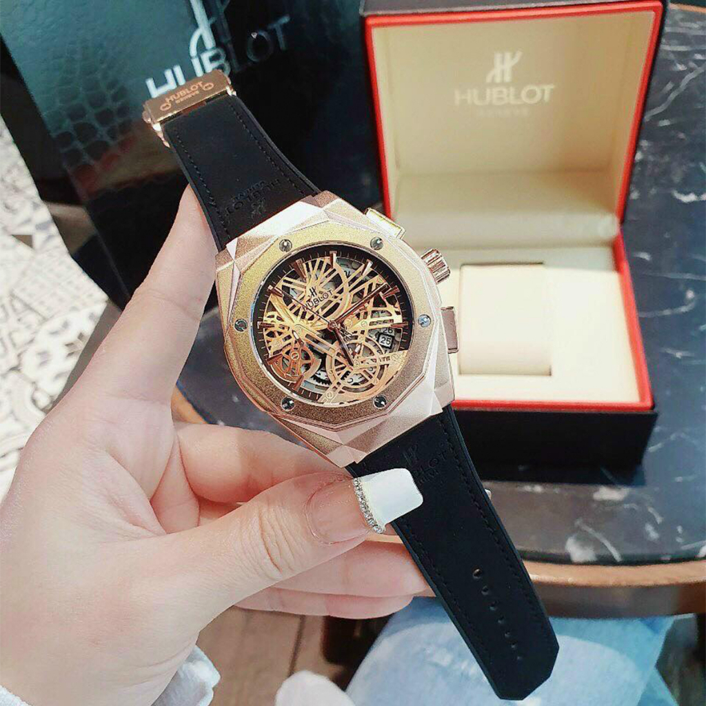 Đồng hồ nam HUBLOT máy nhật, chống nước, chạy full kim, mặt size 40mm, dây da CAO CẤP