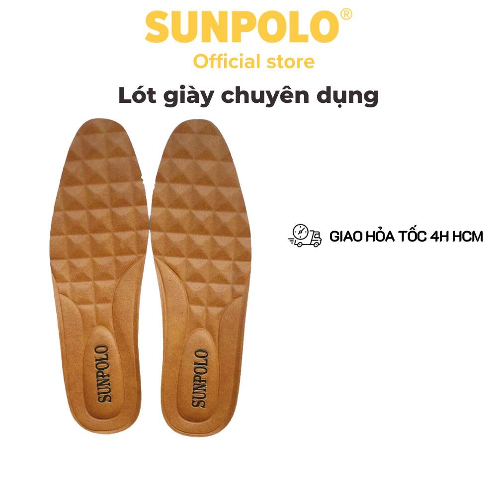 Lót giày nam đệm êm chân chuyên dụng cho giày da thật SUNPOLO - SUL01M