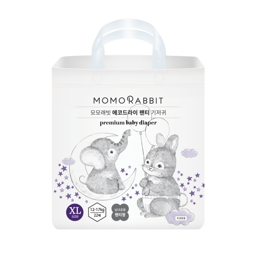 Combo 1 thùng 4 bịch - Bỉm quần Momo Rabbit - Classic/Đêm/Trai/Gái/Vàng