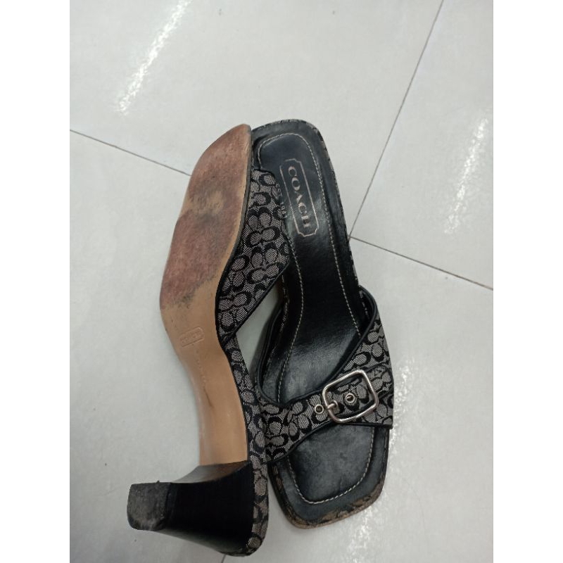 Guốc hiệu Coach hàng si nhật size 6 cao 5p