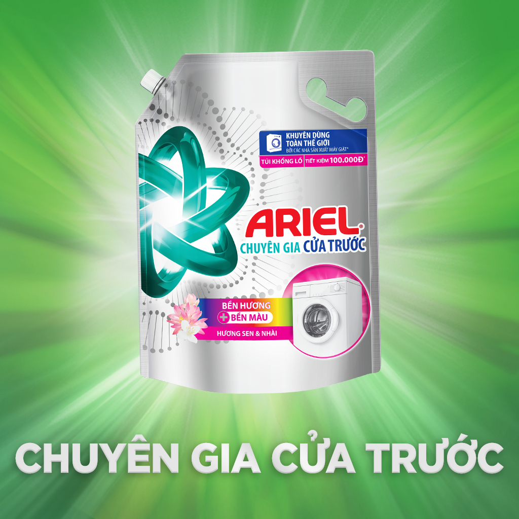 Nước giặt Ariel Cửa Trước 3.6 KG/3.25 KG/3.05KG: Downy nắng sớm