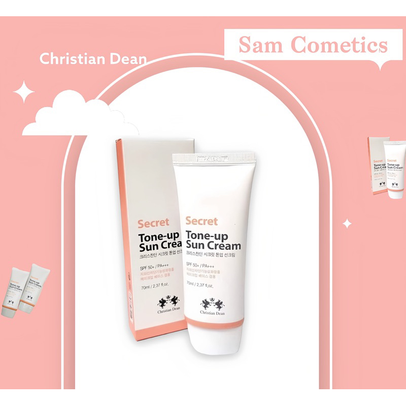 Kem chống nắng nâng tone hồng da Christian Dean's Secret Tone Up Sun Cream SPF 50+ /PA++++ 70ml