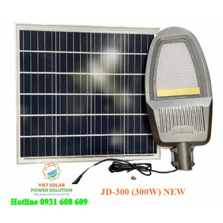 Đèn đường năng lượng mặt trời jd-1000, công suất 300w, hàng chính hãng jindian, cao cấp, nhôm đúc nguyên khối