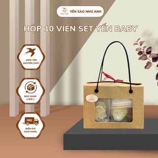 Tổ yến tinh chế nguyên chất,Tổ yến vụn cho bé kèm nguyên liệu chưng yến, Yến sào Như Anh