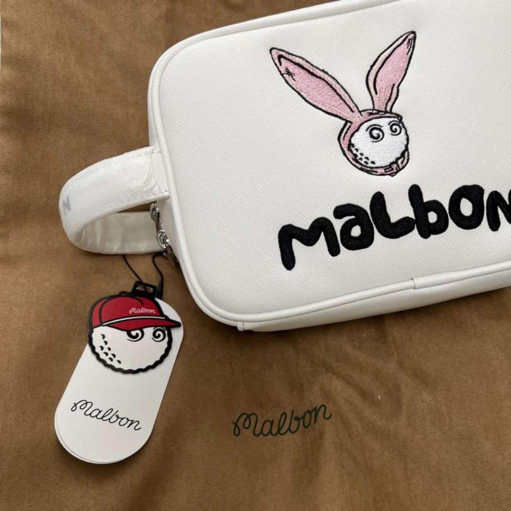 Túi Golf Cầm Tay Da Thêu Hình Thỏ - Pouch