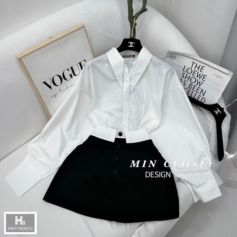 Set sơ mi cổ đức chân váy phối hot trend - 𝐕𝐘.𝐂𝐋𝐎𝐓𝐇𝐄𝐒 𝐂𝐇𝐔𝐘𝐄̂𝐍 𝐇𝐀̀𝐍𝐆 𝐐𝐔𝐀̉𝐍𝐆 𝐂𝐇𝐀̂𝐔 𝐂𝐇𝐈́𝐍𝐇 𝐇𝐈𝐄̣̂𝐔