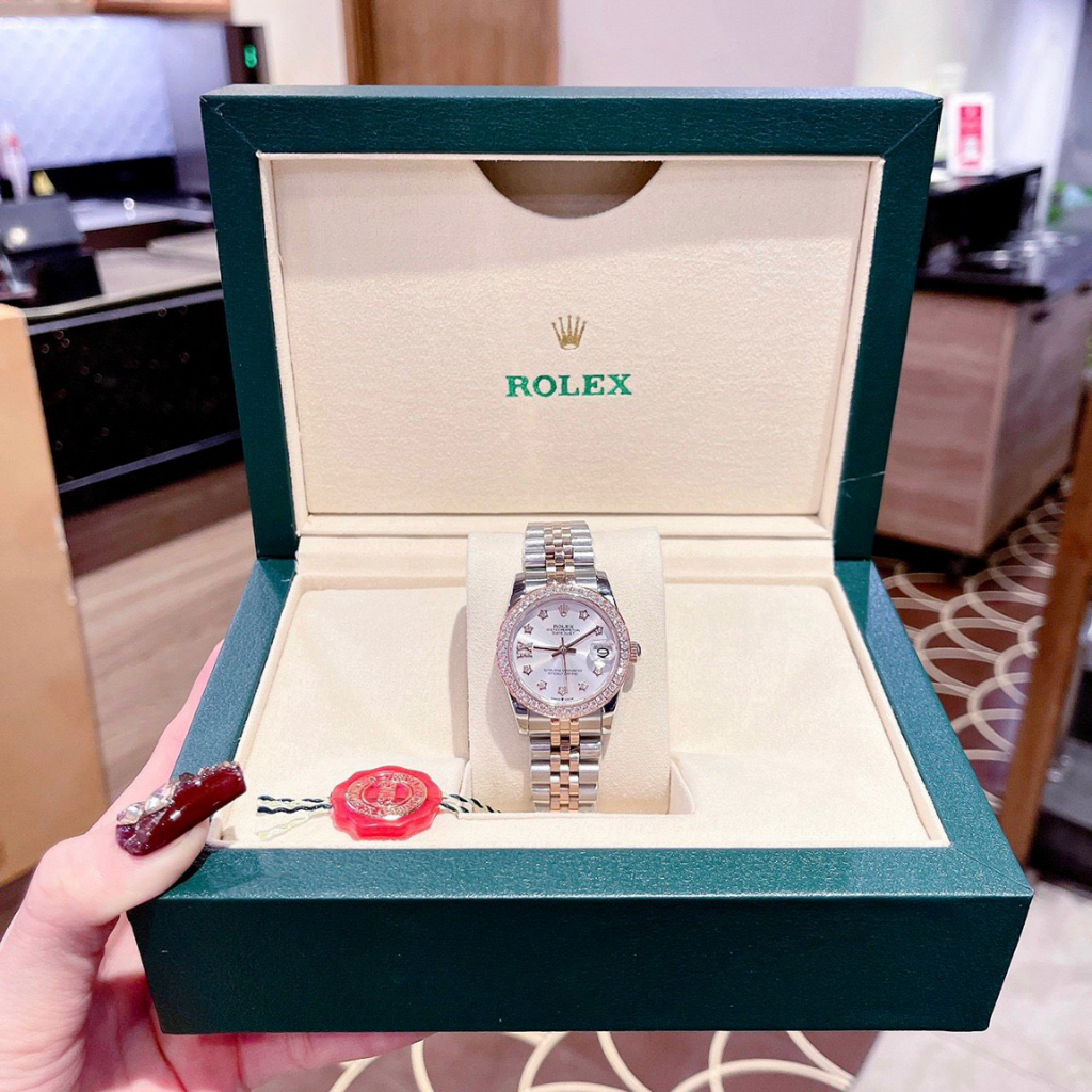 Đồng hồ Rolex DateJust 2023 Dây thép unisex sang trọng , máy nhật cao cấp , kình sapphire chống xước size 31mm