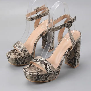 ORDER 💋 Sadal quai ngang gót trụ  da rắn 35-40 11cm