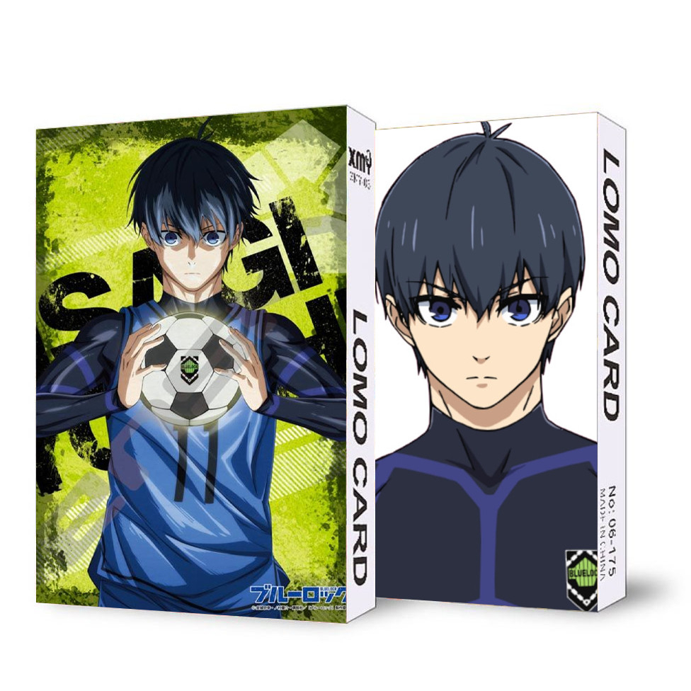 Hộp ảnh lomo in hình nhân vật  BLUE LOCK manga nhiều mẫu thẻ card anime chibi 30 tấm sưu tầm