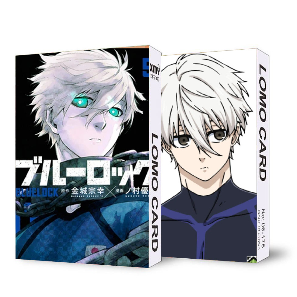 Hộp ảnh lomo in hình nhân vật  BLUE LOCK manga nhiều mẫu thẻ card anime chibi 30 tấm sưu tầm