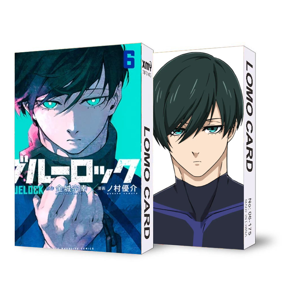 Hộp ảnh lomo in hình nhân vật  BLUE LOCK manga nhiều mẫu thẻ card anime chibi 30 tấm sưu tầm