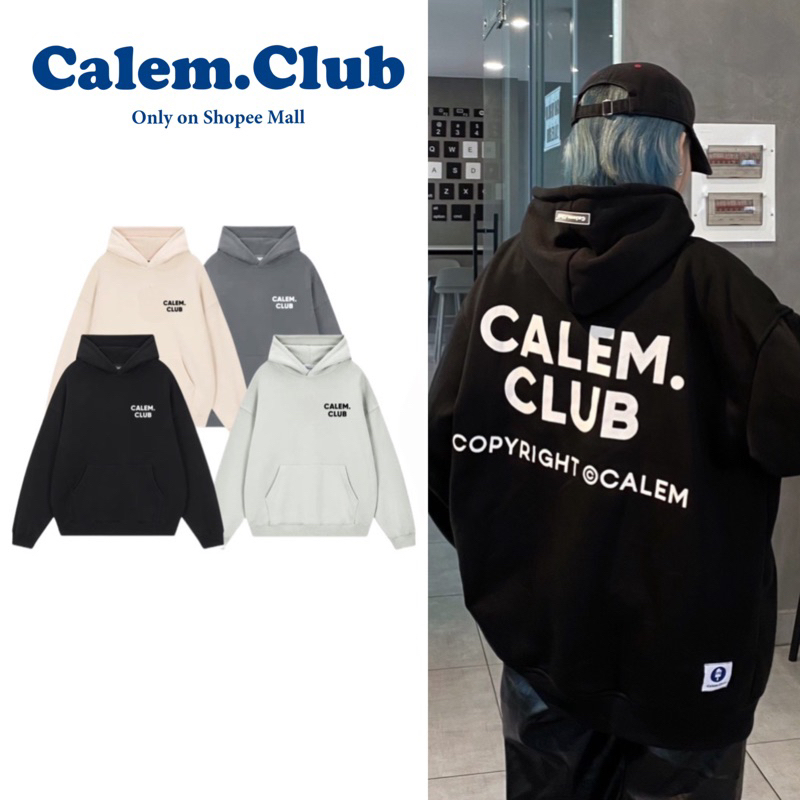 Hoodie chui đầu chữ Basic CALEM.CLUB - Áo Chui đầu Calem.Club form unisex nam nữ (nhiều màu)