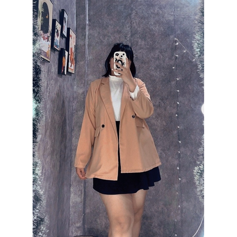 Blazer Bigsize nữ ,Áo khoác vest dáng dài , 60kg đến 95kg(áo khoác Vest) | BigBuy360 - bigbuy360.vn