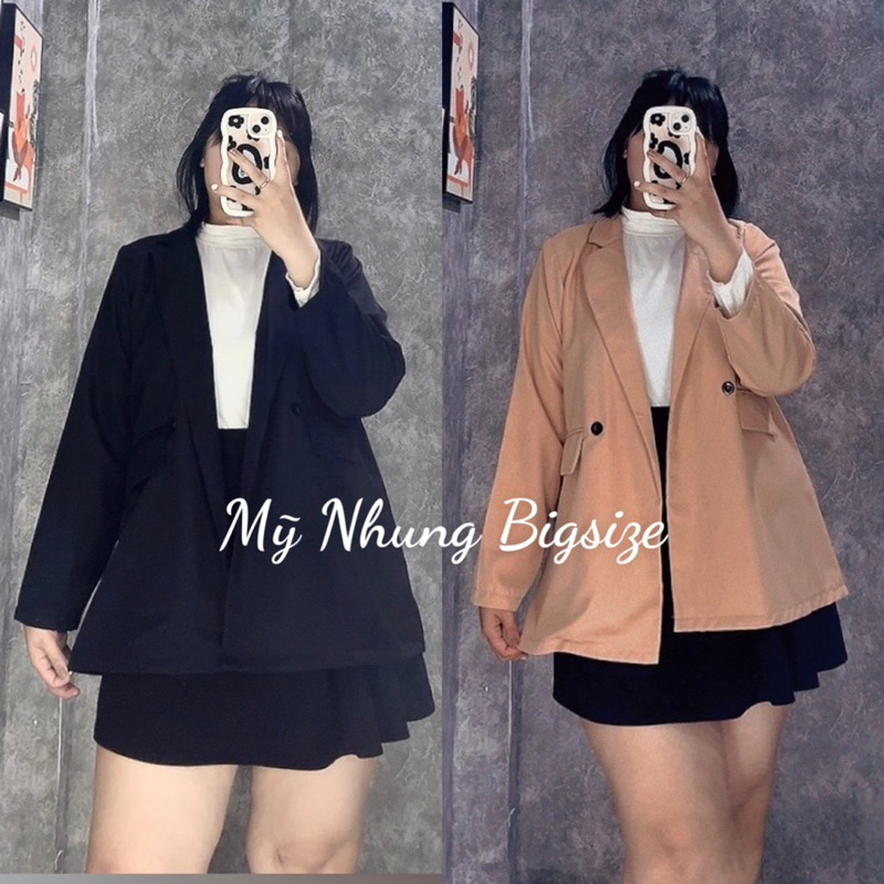 Blazer Bigsize nữ ,Áo khoác vest dáng dài , 60kg đến 95kg(áo khoác Vest)