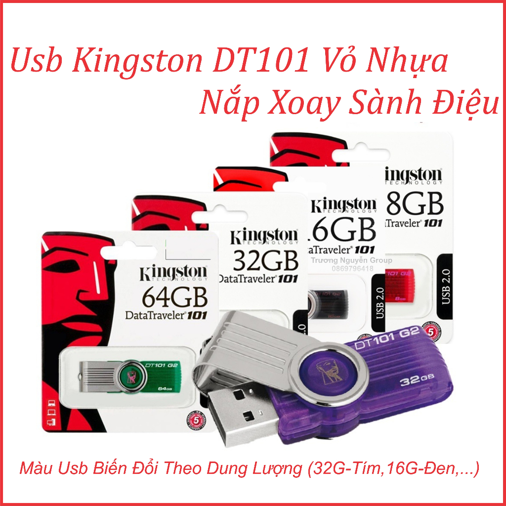 Usb Kingston Bảo hành 5 năm 128g 64gb 32gb 16gb 8gb 4gb 2gb nhỏ gọn Dtse9 Dt101 Cz33 U202 | BigBuy360 - bigbuy360.vn