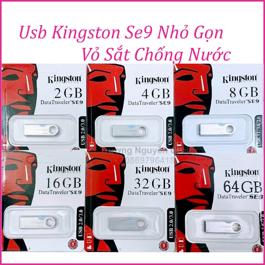 Usb Kingston Bảo hành 5 năm 128g 64gb 32gb 16gb 8gb 4gb 2gb nhỏ gọn Dtse9 Dt101 Cz33 U202 | BigBuy360 - bigbuy360.vn