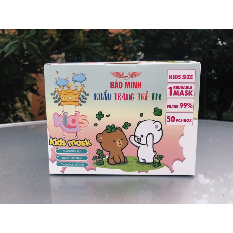 Hàng chính hãng Bảo Minh, khẩu trang trẻ em, khẩu trang y tế