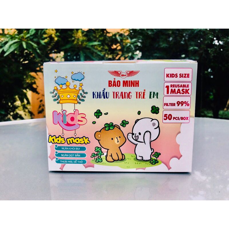 Hàng chính hãng Bảo Minh, khẩu trang trẻ em, khẩu trang y tế