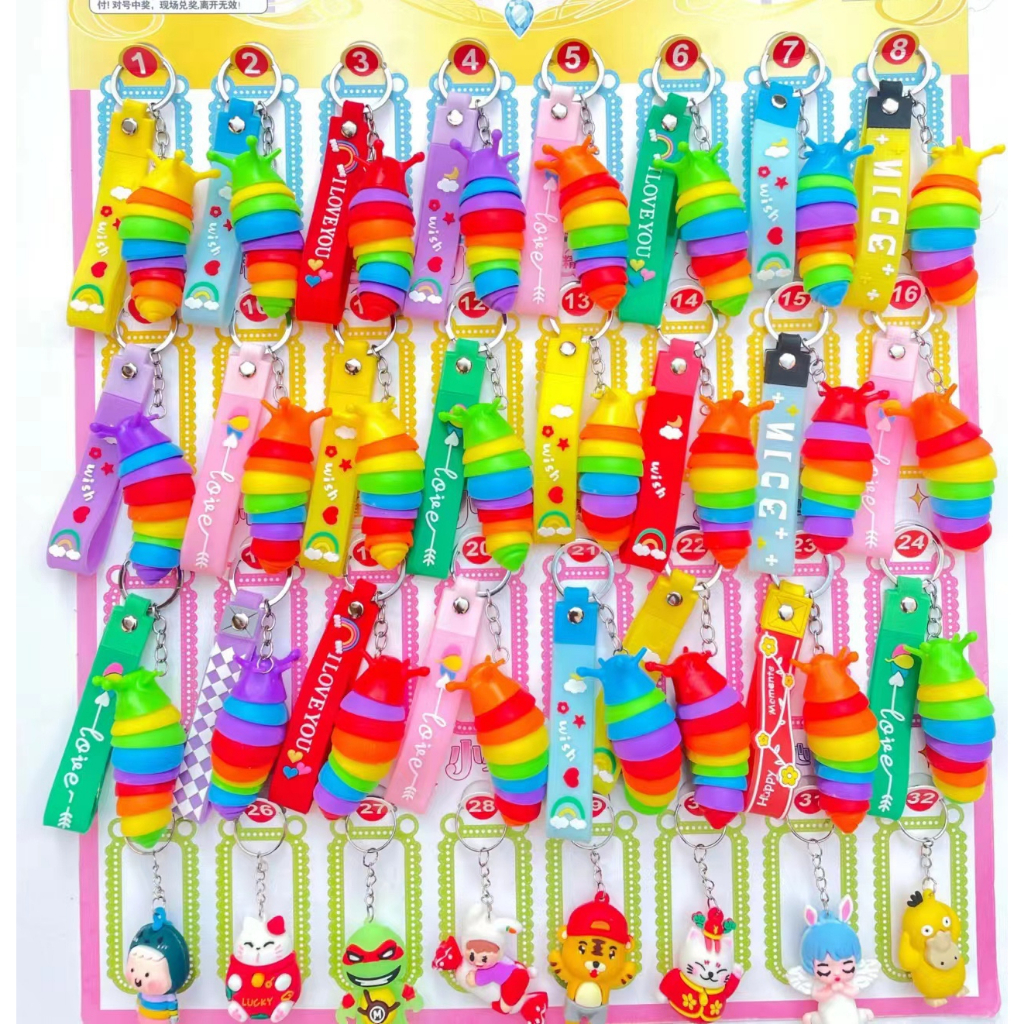 Móc khóa con sâu cute