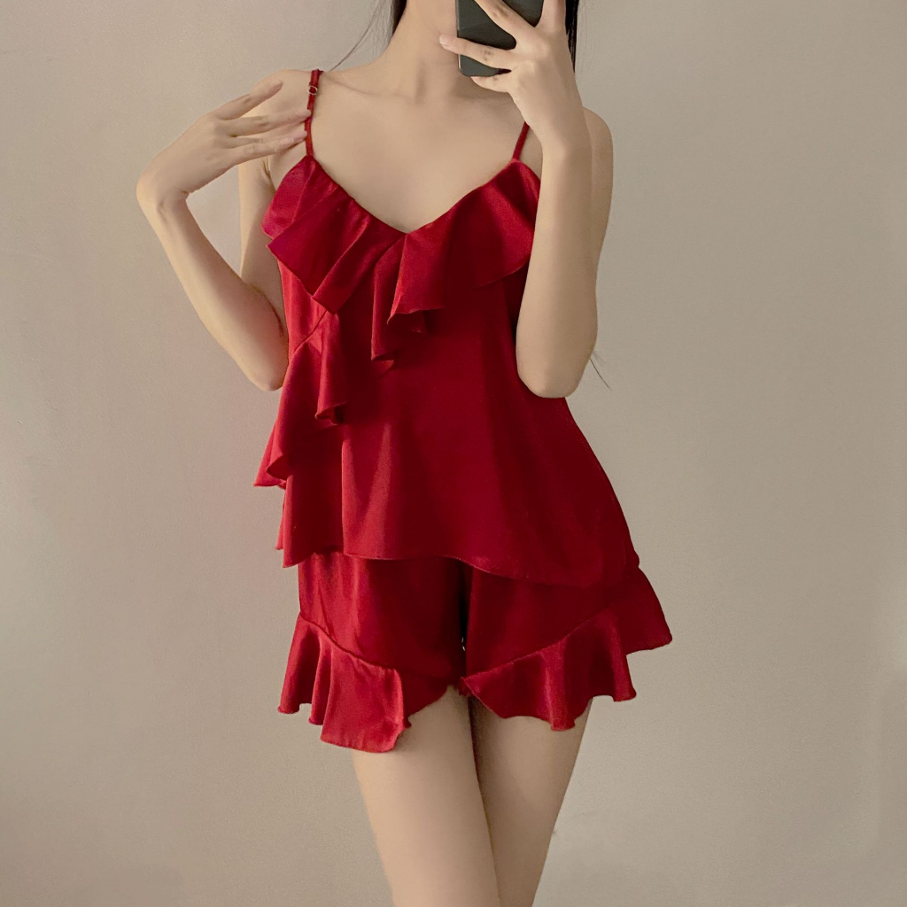 Bộ Ngủ  2 Dây Bèo Lụa Hàng Quảng Châu Loại  1 Chất Đẹp BN1 | BigBuy360 - bigbuy360.vn