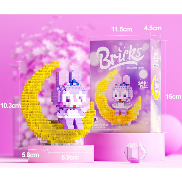 Đồ Chơi Xếp Hình Các Nhân Vật Hoạt Hình Đáng Yêu, Đồ Chơi Lắp Ghép Cho Bé